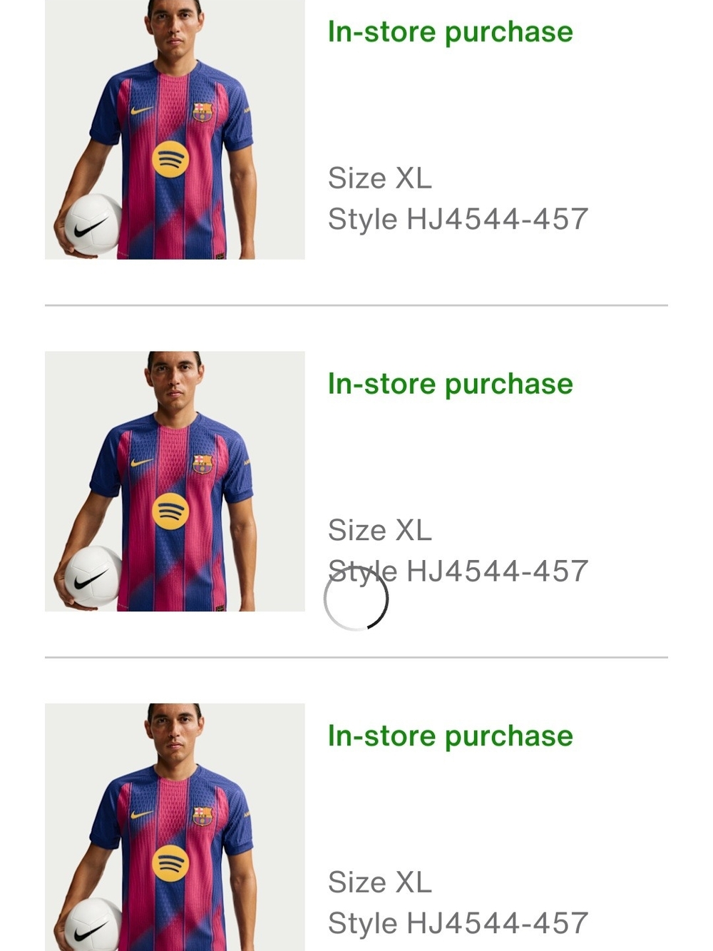 Nike Men's Blue and Pink FC Barcelona Soccer Jersey